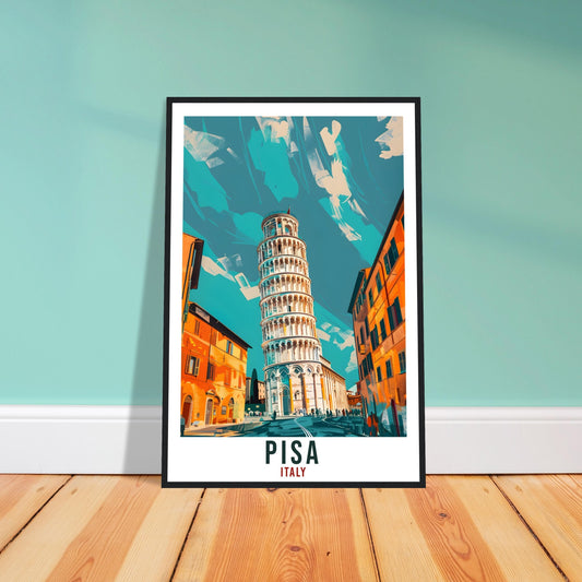 Pisa Travel Print Italy Wall Art Pisa Wall Hanging Home Living Décor Pisa Gift Art Lovers Gift Italy Artwork Gift Italian Travel Poster