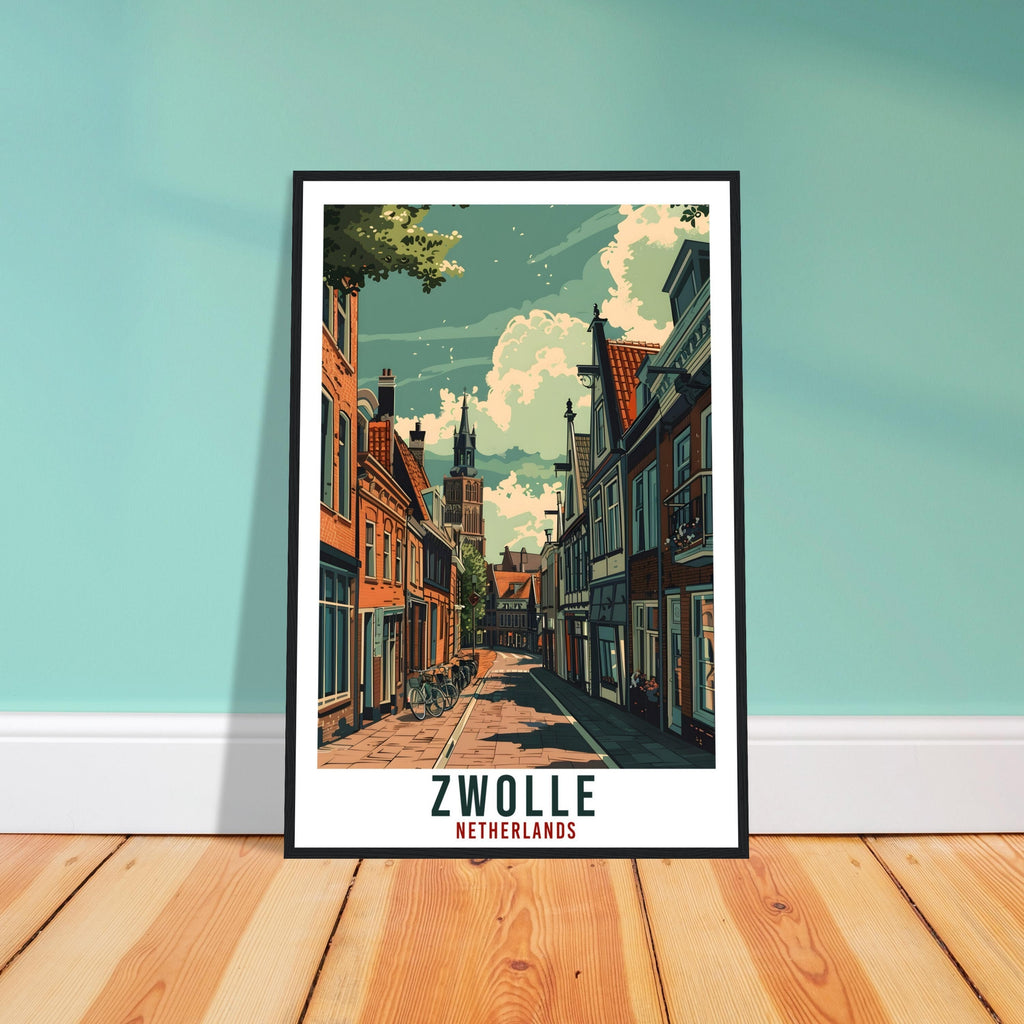 Zwolle Travel Print Holland Wall Art Wall Hanging Home Décor Zwolle Gift Art Lovers Gift Dutch Artwork Gift The Netherlands Travel Poster