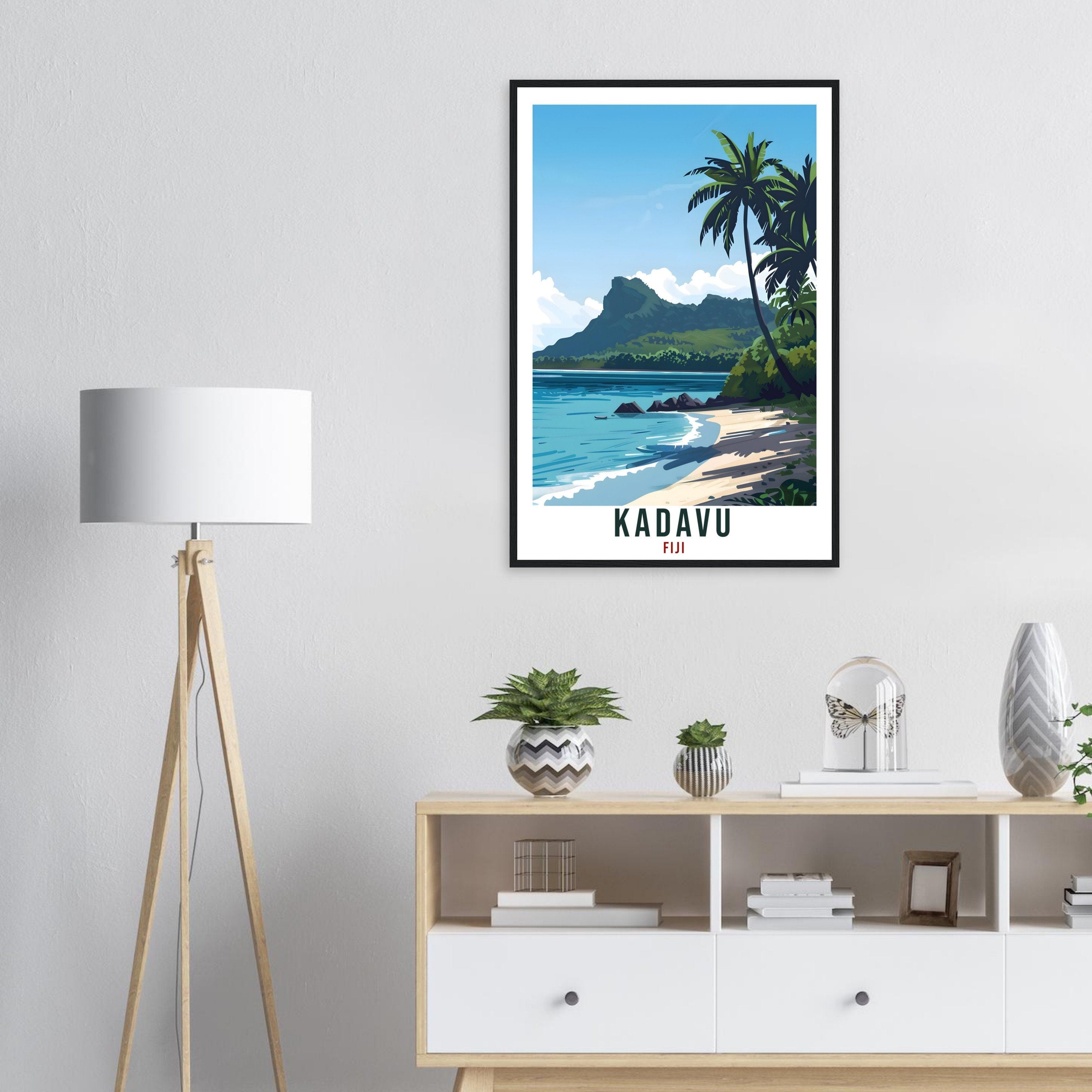 Kadavu Fiji Travel Print Fiji Wall Art Wall Hanging Home Décor Kadavu Gift Fiji Islands Landmark Artwork Travel Art Fijian Travel Poster