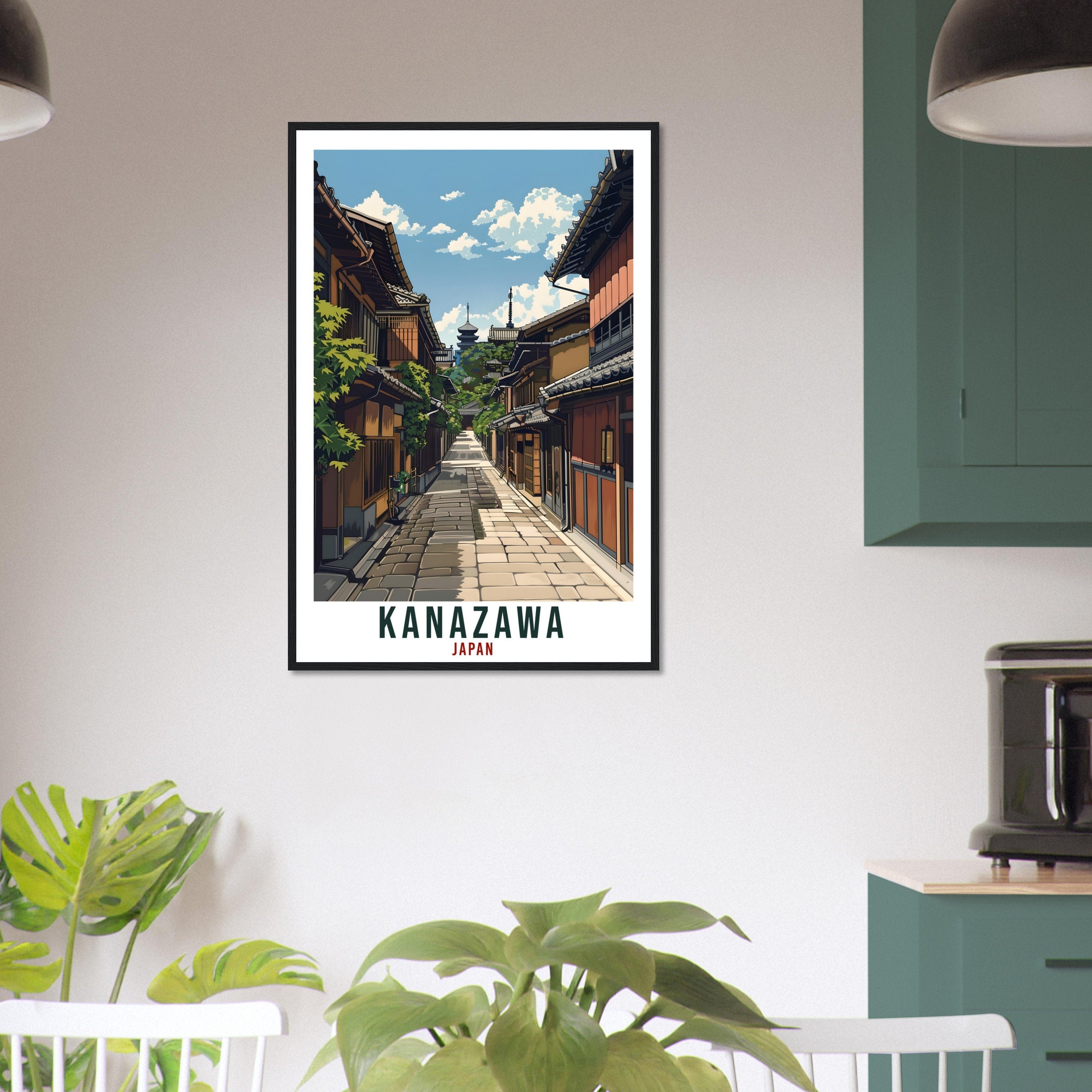 Kanazawa Travel Print Japan Home Decoration Wall Art Gift Wall Hanging Art Lover Japanese Artwork Japan Kanazawa Travel Poster City Print