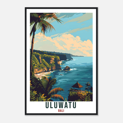 Uluwatu Bali Travel Print Bali Wall Art Wall Hanging Home Décor Uluwatu Gift Landmark Artwork Travel Art Indonesia Uluwatu Travel Poster