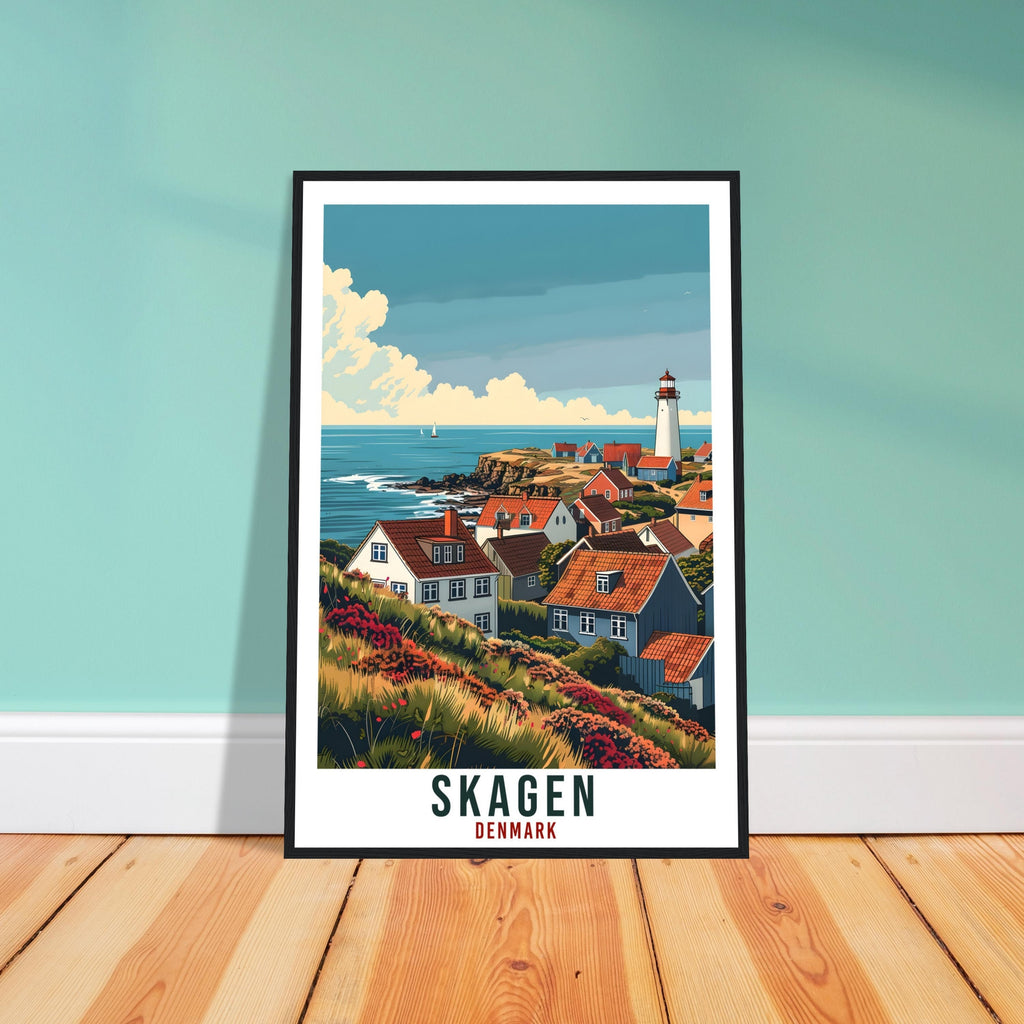 Skagen Travel Print Denmark Wall Art Wall Hanging Home Living Décor Skagen Gift Art Lovers Gift Denmark Artwork Gift Danish Travel Poster