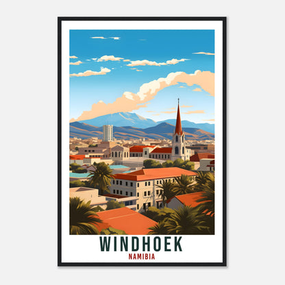 Windhoek Namibia Travel Print Wall Art Wall Hanging Home Décor Windhoek Gift Art Lovers Namibia Artwork Gift Print African Landmark Poster