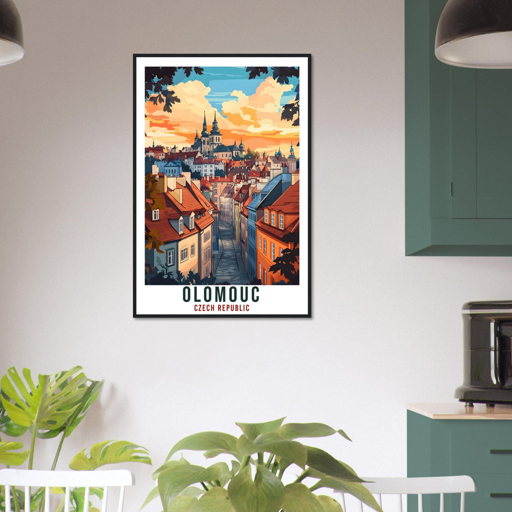 Olomouc Travel Print Czechia Home Decor Olomouc Wall Art Gift Wall Hanging Art Lover Olomouc Czech Republic Artwork Travel Poster Travel Art