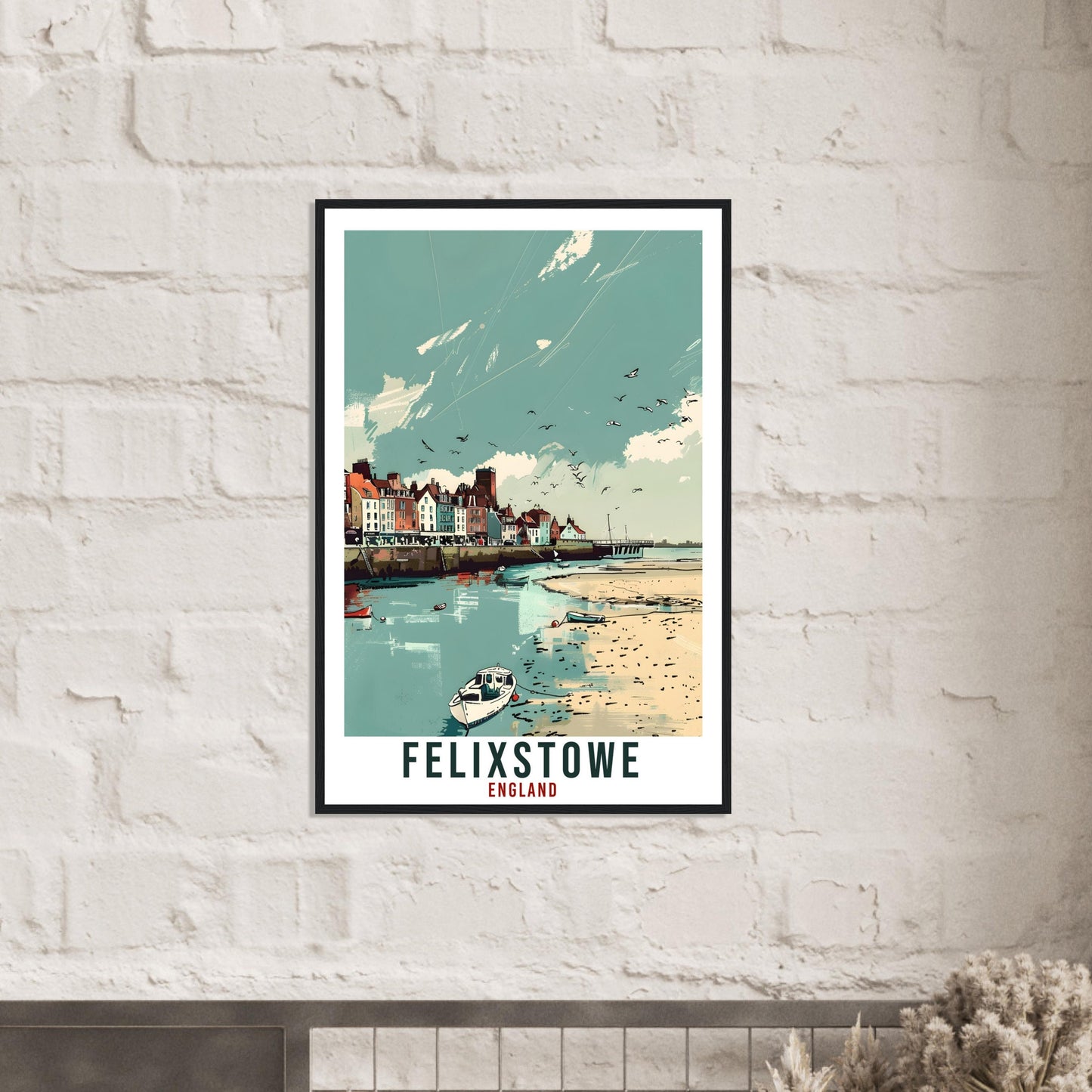 Felixstowe Travel Print Wall Art Wall Hanging Home Living Décor Felixstowe Gift Art Lovers Gift UK Artwork Gift Print England Travel Poster