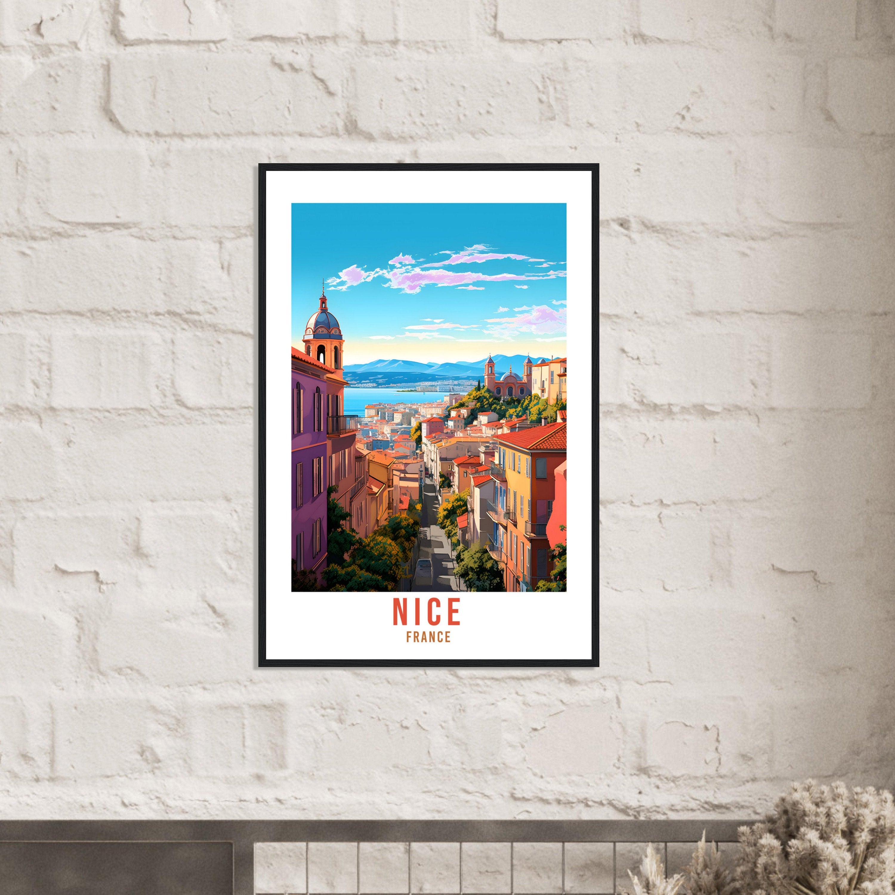 Nice France Travel Print Wall Art Nice Wall Hanging Home Décor Nice Gift Art Lovers France Art Lover Gift Nice Print Nice City France Print