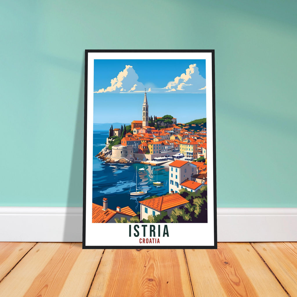 Istria Travel Print Croatia Wall Art Wall Hanging Home Décor Istria Gift Croatian Landmark Artwork Gift Istria Croatia Holiday Travel Poster