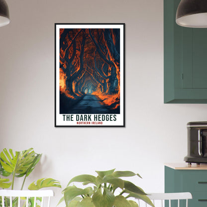 The Dark Hedges Travel Print Northern Ireland Coast Home Decoration Wall Art Gift Wall Hanging Art Lover Irish Artwork Ireland Travel Poster
