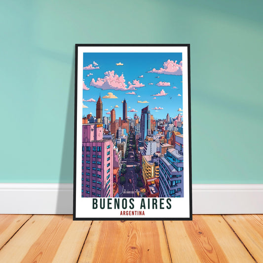 Buenos Aires Argentina Travel Print Wall Art Wall Hanging Home Décor Buenos Aires Gift Landmark Artwork Travel Art Argentina Travel Poster