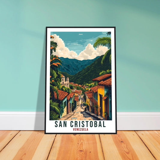 San Cristobal Travel Print Venezuela Home Decor San Cristobal Wall Art Wall Hanging Art Lover San Cristobal Venezuelan Artwork Travel Poster