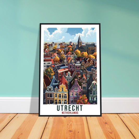 Utrecht Travel Print Holland Wall Art Wall Hanging Home Décor Utrecht Gift Art Lovers Gift Dutch Artwork Gift The Netherlands Travel Poster