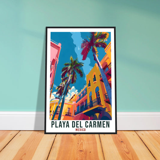 Playa Del Carmen Mexico Travel Print Mexico Wall Art Wall Hanging Home Décor Playa Del Carmen Gift Artwork Gift South America Travel Poster