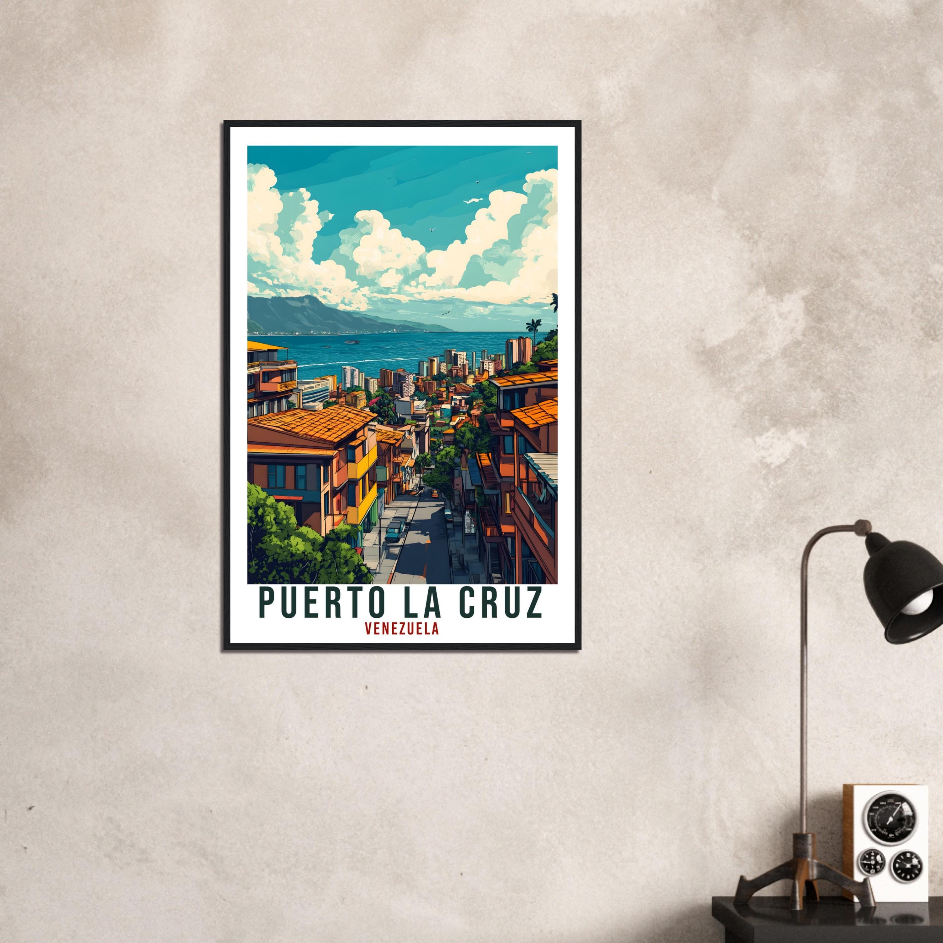 Puerto La Cruz Travel Print Venezuela Decor Wall Art Gift Wall Hanging Art Lover Puerto La Cruz Venezuelan Artwork Travel Poster Travel Art