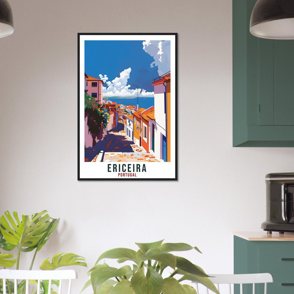 Ericeira Travel Print Portugal Wall Art Wall Hanging Home Décor Ericeira Gift Portugal Landmark Artwork Gift Portugal Holiday Travel Poster