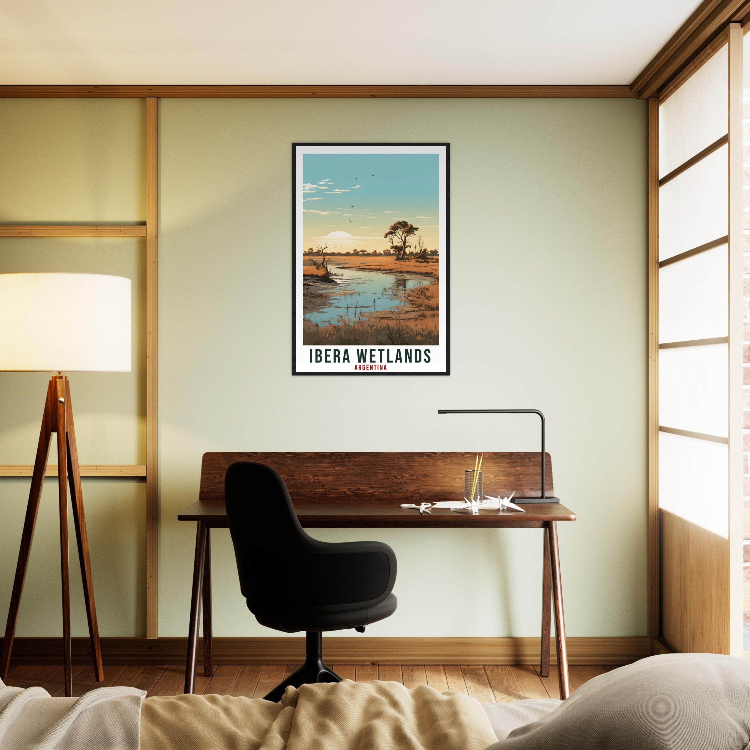 Ibera Wetlands Travel Print Wall Art Ibera Argentina Landscape Artwork Ibera Art Gift Ibera Wetland Travel Poster Argentinian Art Lover Gift