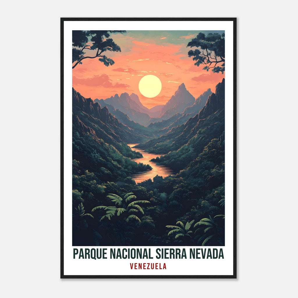 Parque Nacional Sierra Nevada Travel Print Venezuela Decor Wall Art Wall Hanging Art Lover Sierra Nevada Venezuelan Artwork Travel Poster
