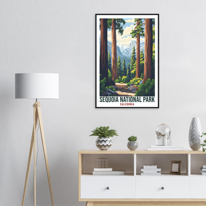 Sequoia National Park California USA Travel Print Wall Art Wall Hanging Home Décor Sequoia Park Gift Travel Art USA Artwork Travel Poster