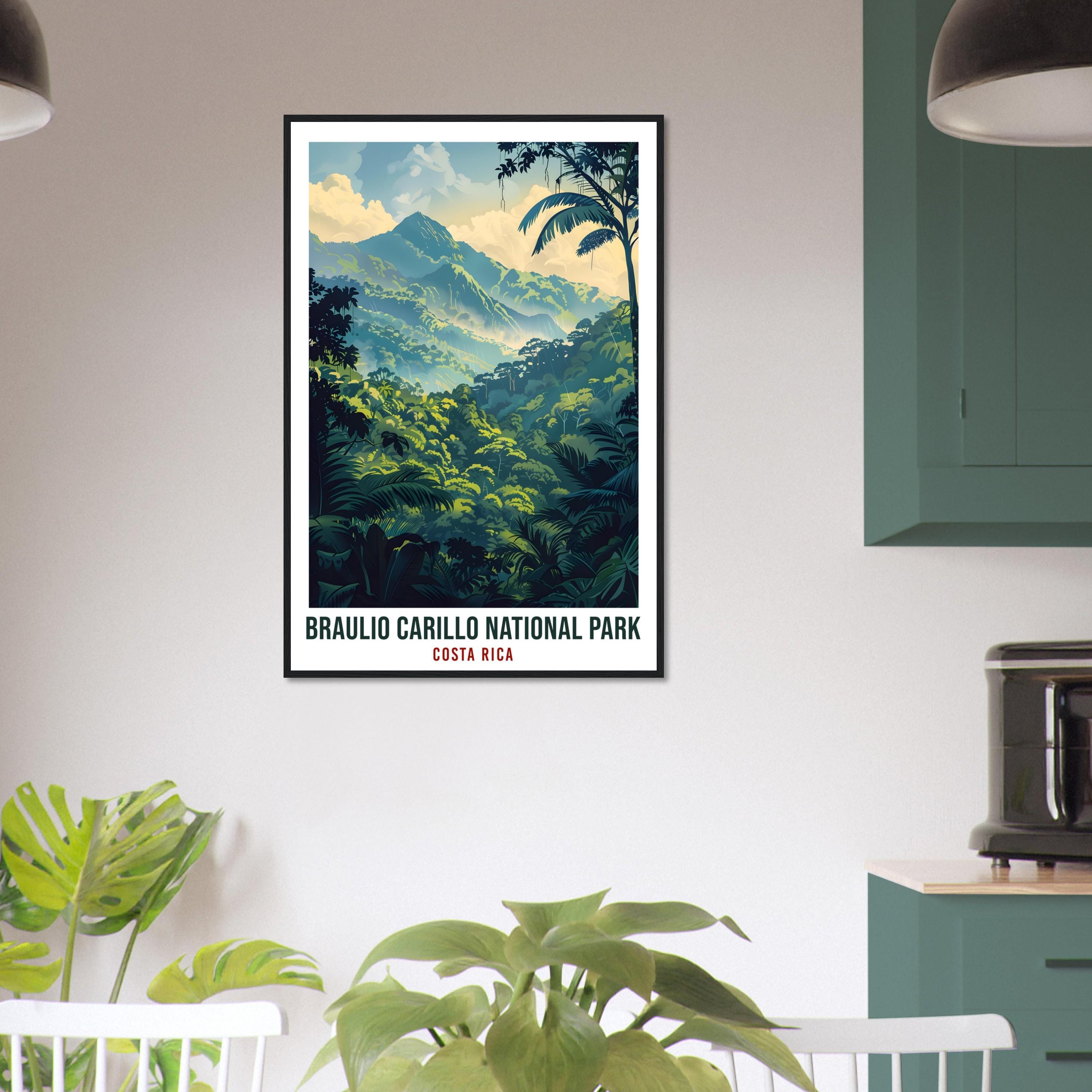 Braulio Carillo National Park Costa Rica Travel Print Wall Art Wall Hanging Décor Braulio Carillo Artwork Travel Art CostaRica Travel Poster