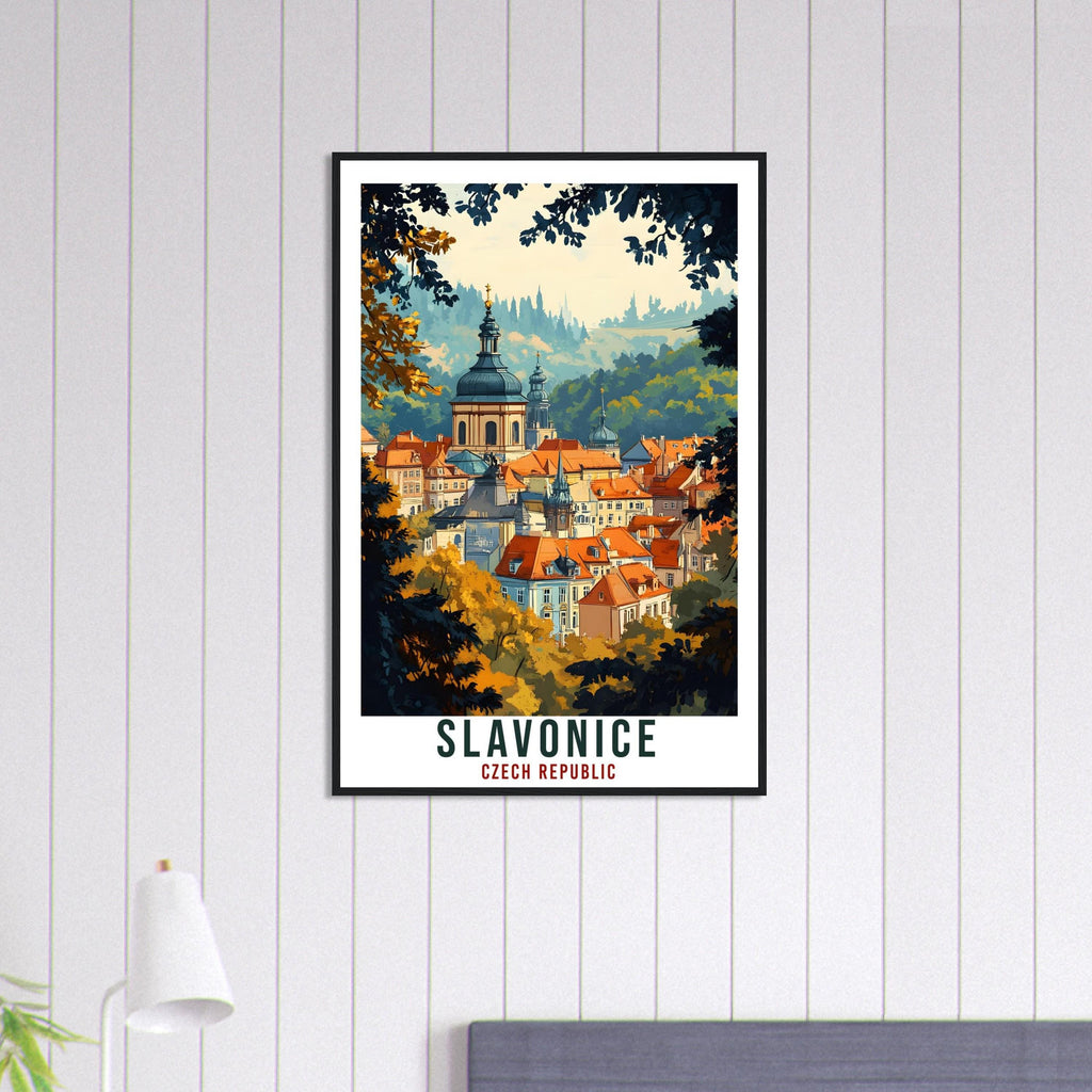 Slavonice Travel Print Czechia Home Decor Slavonice Wall Art Gift Wall Hanging Art Lover Slavonice Czech Republic Artwork Travel Poster Art