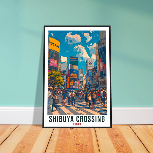 Shibuya Crossing Travel Print Japan Home Decoration Wall Art Gift Wall Hanging Art Lover Japanese Artwork Japan Shibuya Tokyo Travel Poster