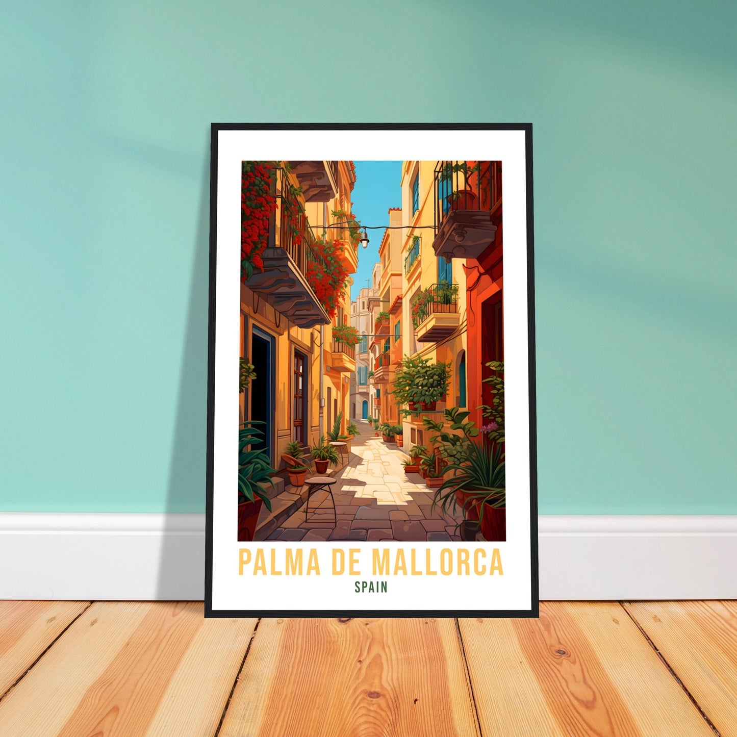Palma De Mallorca Travel Print Wall Art Palma Wall Hanging Spain Gift Holiday Print Mallorca Art Print Palma Travel Poster Palma City Print