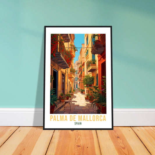 Palma De Mallorca Travel Print Wall Art Palma Wall Hanging Spain Gift Holiday Print Mallorca Art Print Palma Travel Poster Palma City Print