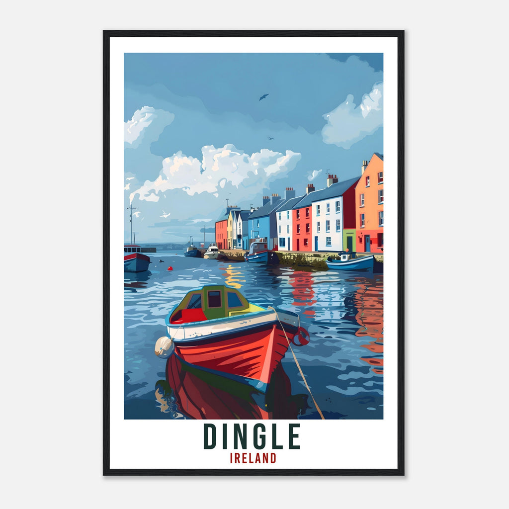 Dingle Irish Gift Travel Print Ireland Wall Art Wall Hanging Home Living Décor Dingle Gift Art Lovers Artwork Gift Ireland Travel Poster