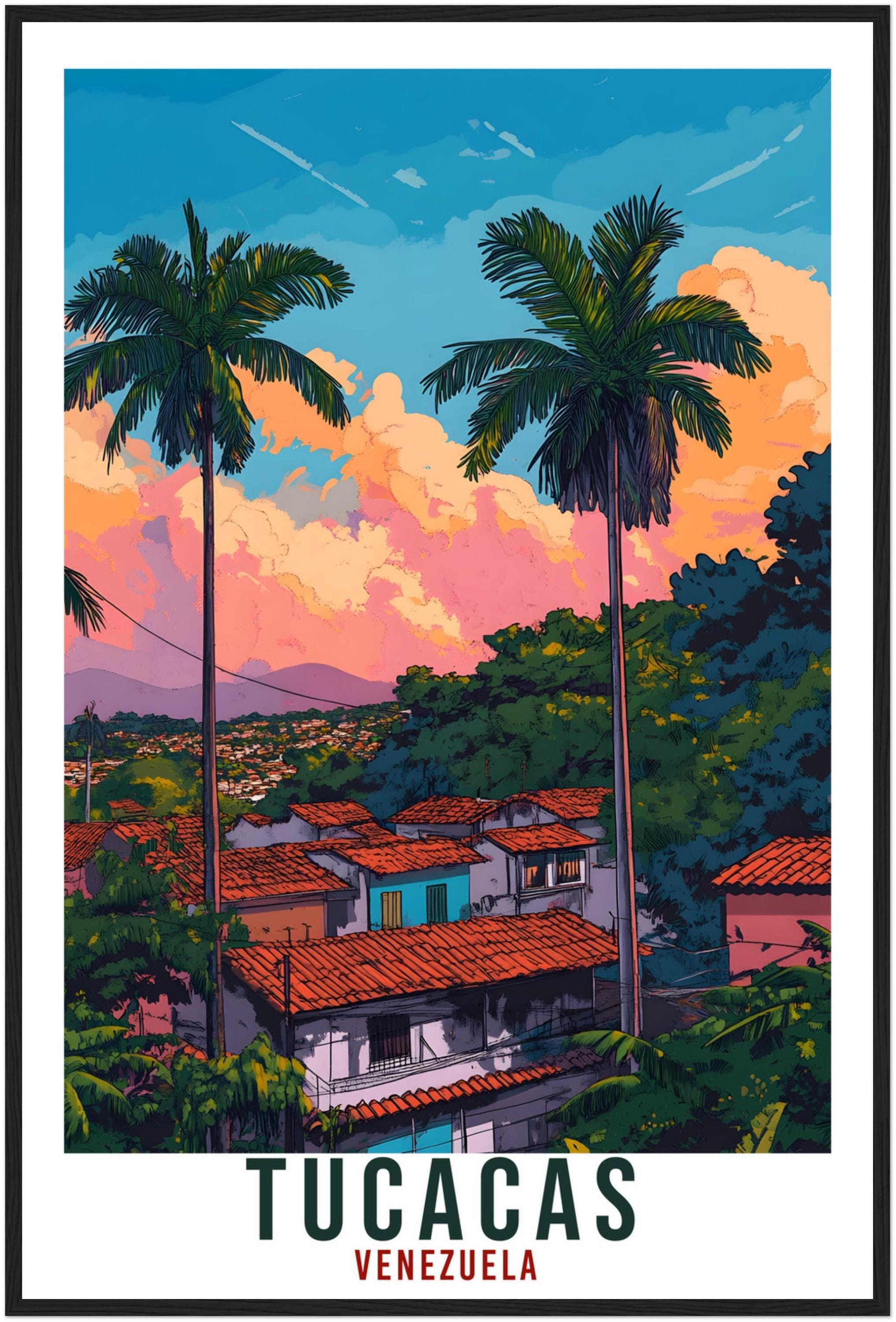 Tucacas Travel Print Venezuela Home Decoration Tucacas Wall Art Gift Wall Hanging Art Lover Venezuelan Artwork Travel Poster