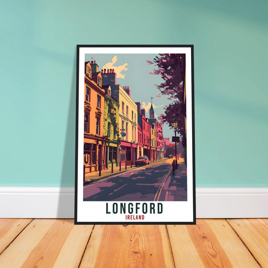 Longford Travel Print Ireland Wall Art Wall Hanging Home Living Décor Longford Gift Art Lovers Gift Irish Artwork Gift Ireland Travel Poster