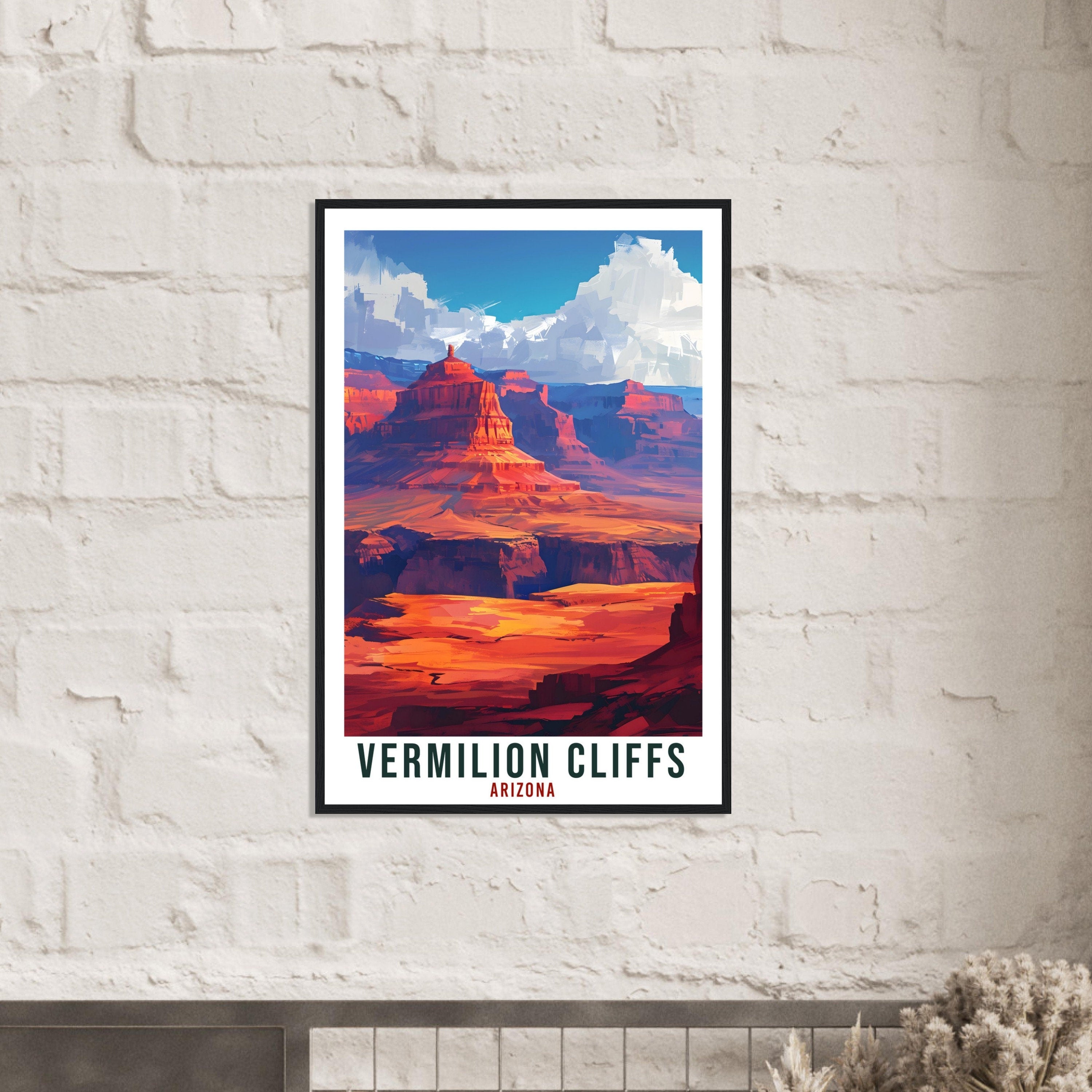 Vermilion Cliffs Travel Print Arizona Home Decor US City Wall Art Gift Wall Hanging Art Lover Arizona Artwork Vermilion Cliffs Travel Poster