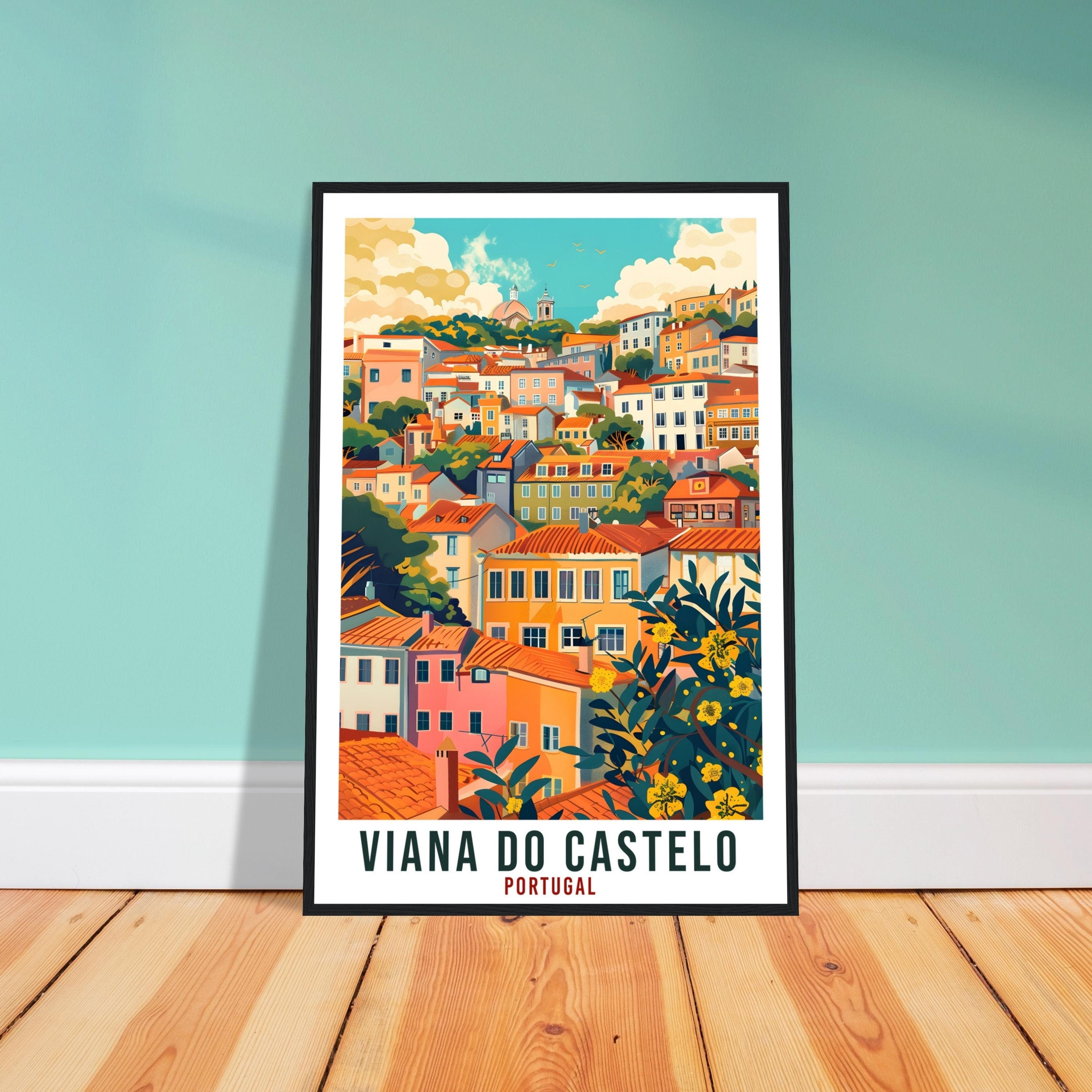 Viana Do Castelo Travel Print Portugal Wall Art Wall Hanging Home Décor Viana Do Castelo Gift Portugal Artwork Gift Portugal Travel Poster