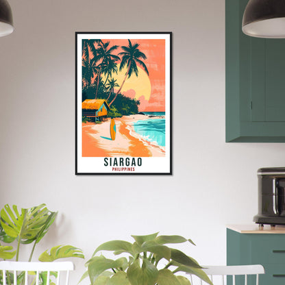 Siargao Philippines Travel Print Beach Wall Art Wall Hanging Home Décor Siargao Gift Landmark Artwork Travel Art Philippines Travel Poster