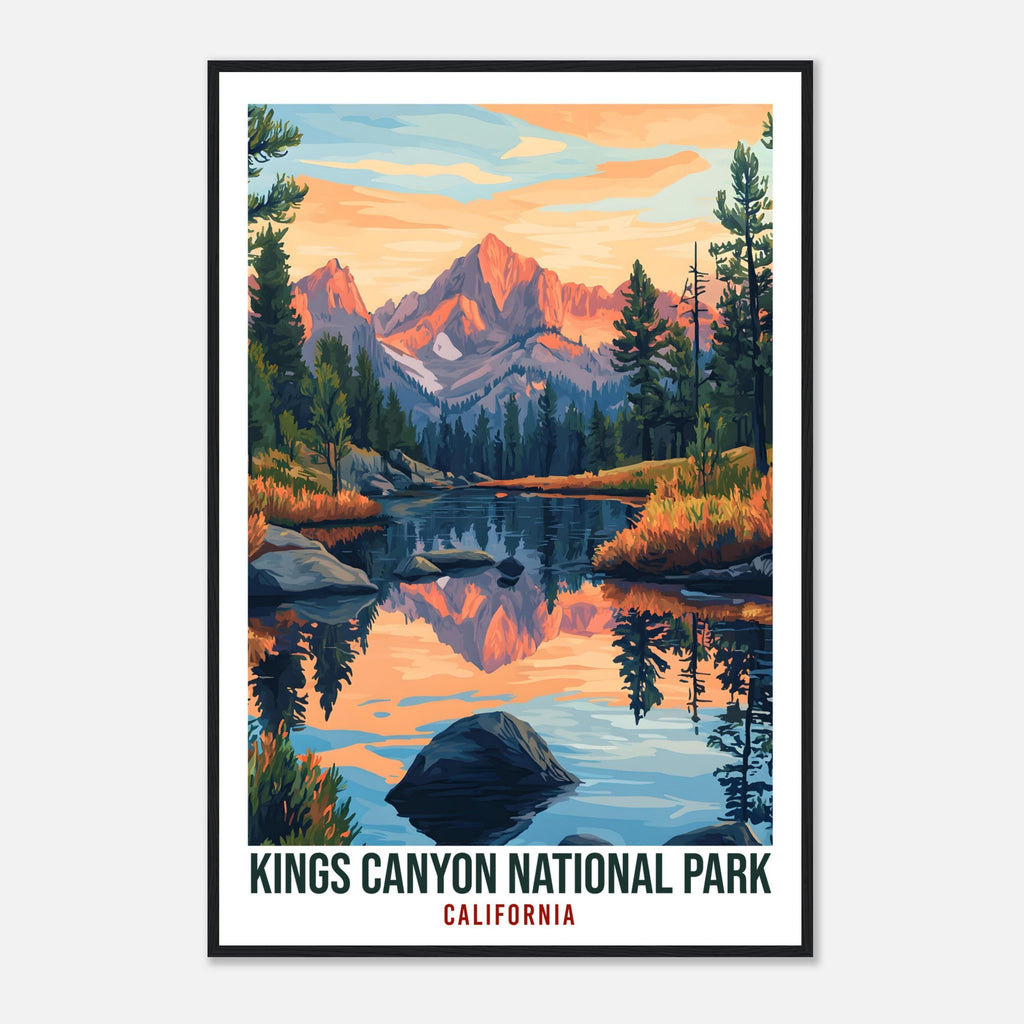 Kings Canyon National Park California USA Travel Print Wall Art Wall Hanging Décor Kings Canyon Gift Travel Art USA Artwork Travel Poster