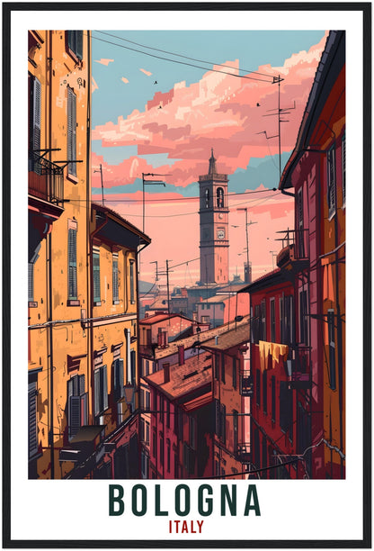 Bologna Travel Print Italy Wall Art Wall Hanging Home Living Décor Bologna Gift Art Lovers Gift Italy Artwork Gift Italian Travel Poster