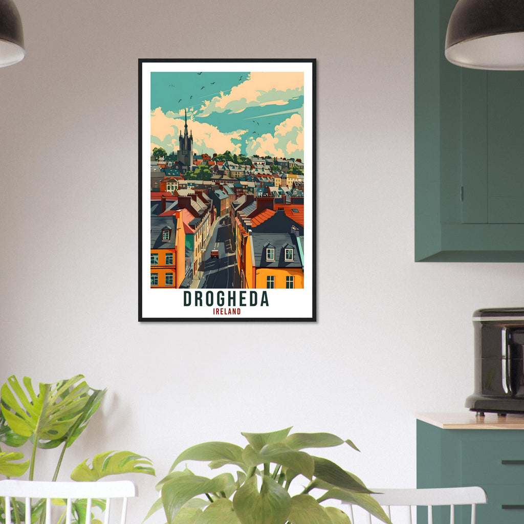 Drogheda Travel Print Ireland Wall Art Wall Hanging Home Décor Drogheda Louth Gift Art Lovers Gift Irish Artwork Gift Ireland Travel Poster