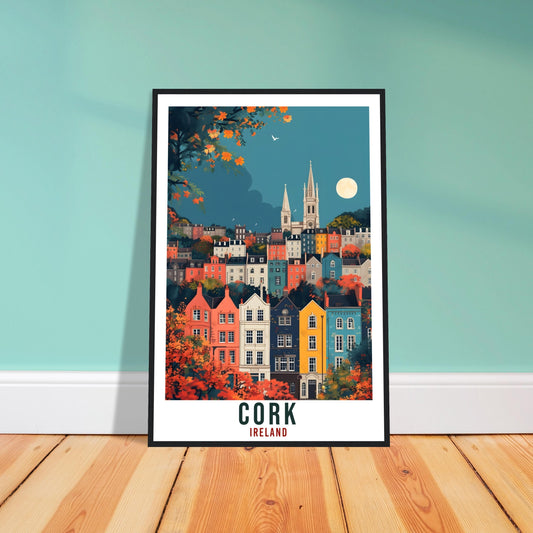 Cork Travel Print Ireland Home Decoration Irish Cork Wall Art Gift Wall Hanging Art Lover Irish Artwork Ireland Cork Travel Poster Gift