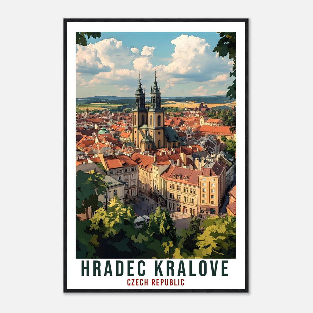 Hradec Kralove Travel Print Czech Republic Home Decor Wall Art Gift Wall Hanging Art Lover Hradec Kralove Czechia Artwork Travel Poster Art