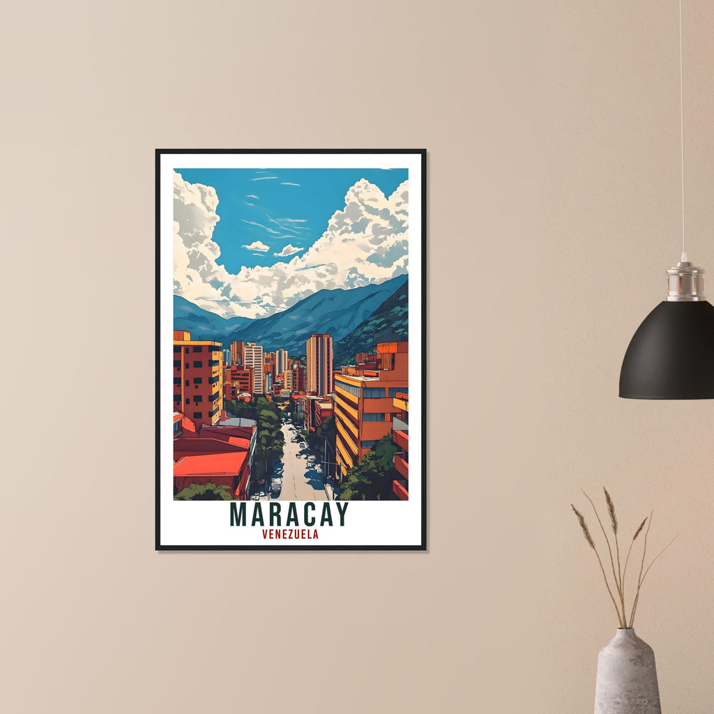 Maracay Travel Print Venezuela Home Decor Maracay Wall Art Gift Wall Hanging Art Lover Maracay Venezuelan Artwork Travel Poster Travel Gift