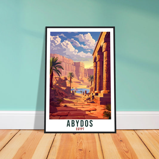 Abydos Egypt Travel Print Abydos Wall Art Wall Hanging Home Décor Abydos Gift Art Lovers Egypt Artwork Gift Print African Landmark Poster