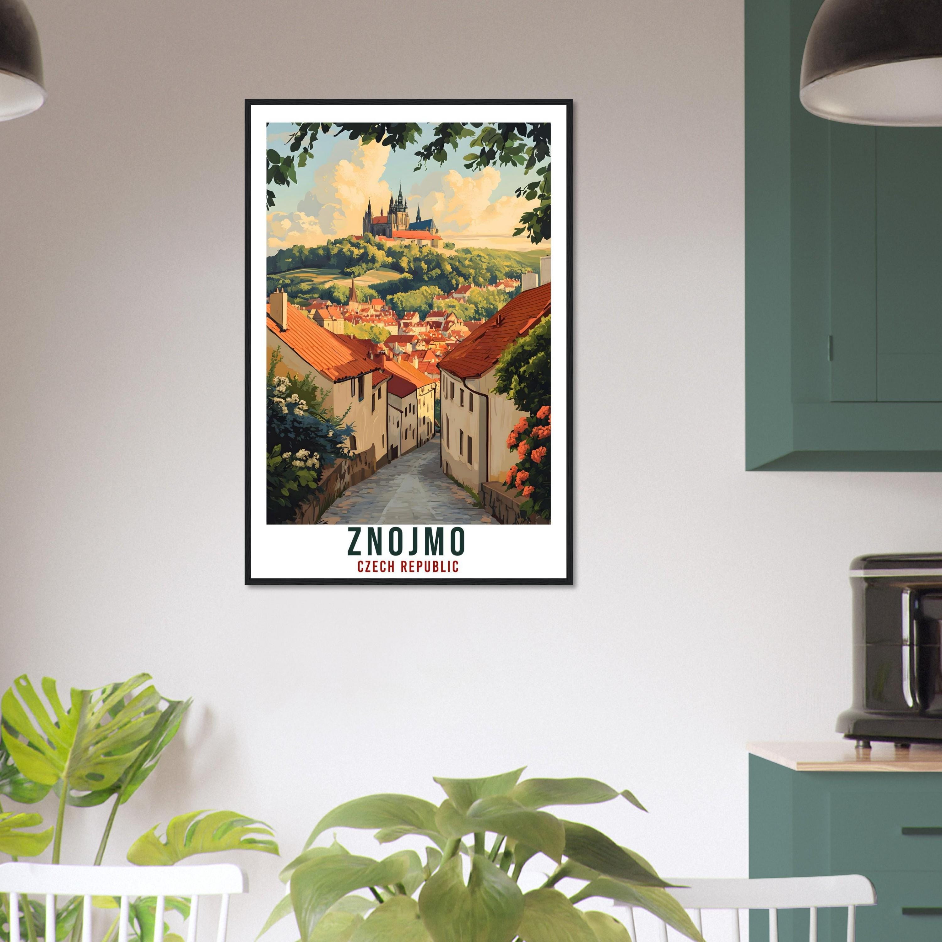 Znojmo Travel Print Czech Republic Home Decor Znojmo Wall Art Gift Wall Hanging Art Lover Znojmo Czechia Artwork Travel Poster Travel Art