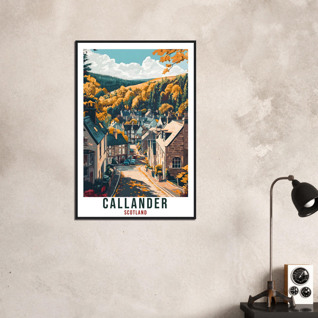 Callander Travel Print Scotland Home Decor Callander Wall Art Wall Hanging Art Lover Scotland Artwork Travel Poster Callander Travel Art