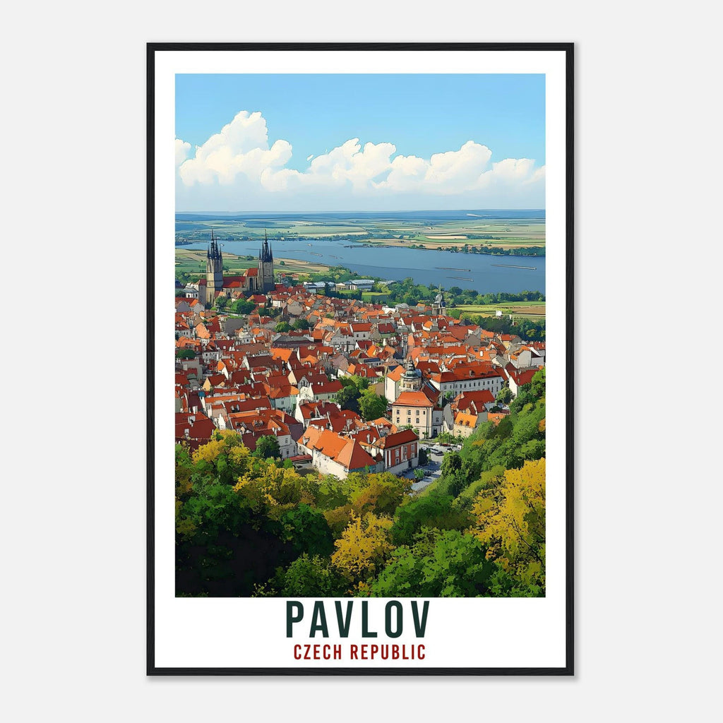 Pavlov Travel Print Czechia Home Decor Pavlov Wall Art Gift Wall Hanging Art Lover Pavlov Czech Republic Artwork Travel Poster Travel Art