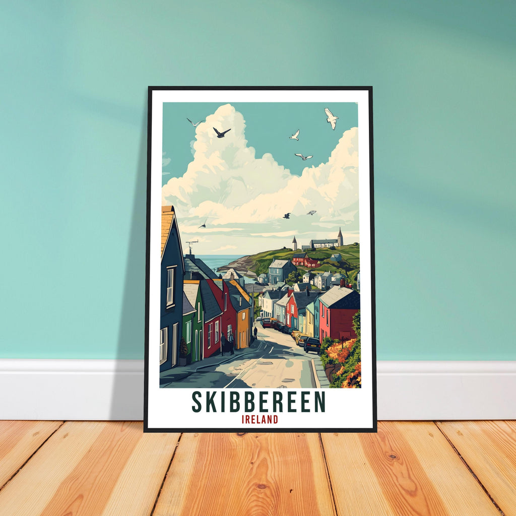 Skibbereen Travel Print Ireland Home Decor Skibbereen Wall Art Wall Hanging Art Lover Irish Artwork Travel Poster Skibbereen Ireland Travel
