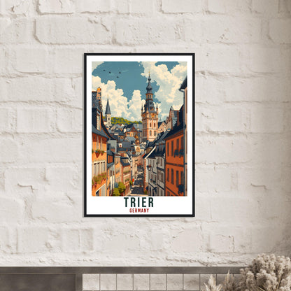 Trier Germany Travel Print Germany Home Decor Trier German City Wall Art Gift Wall Hanging Art Lover Germany Artwork Trier Travel Poster