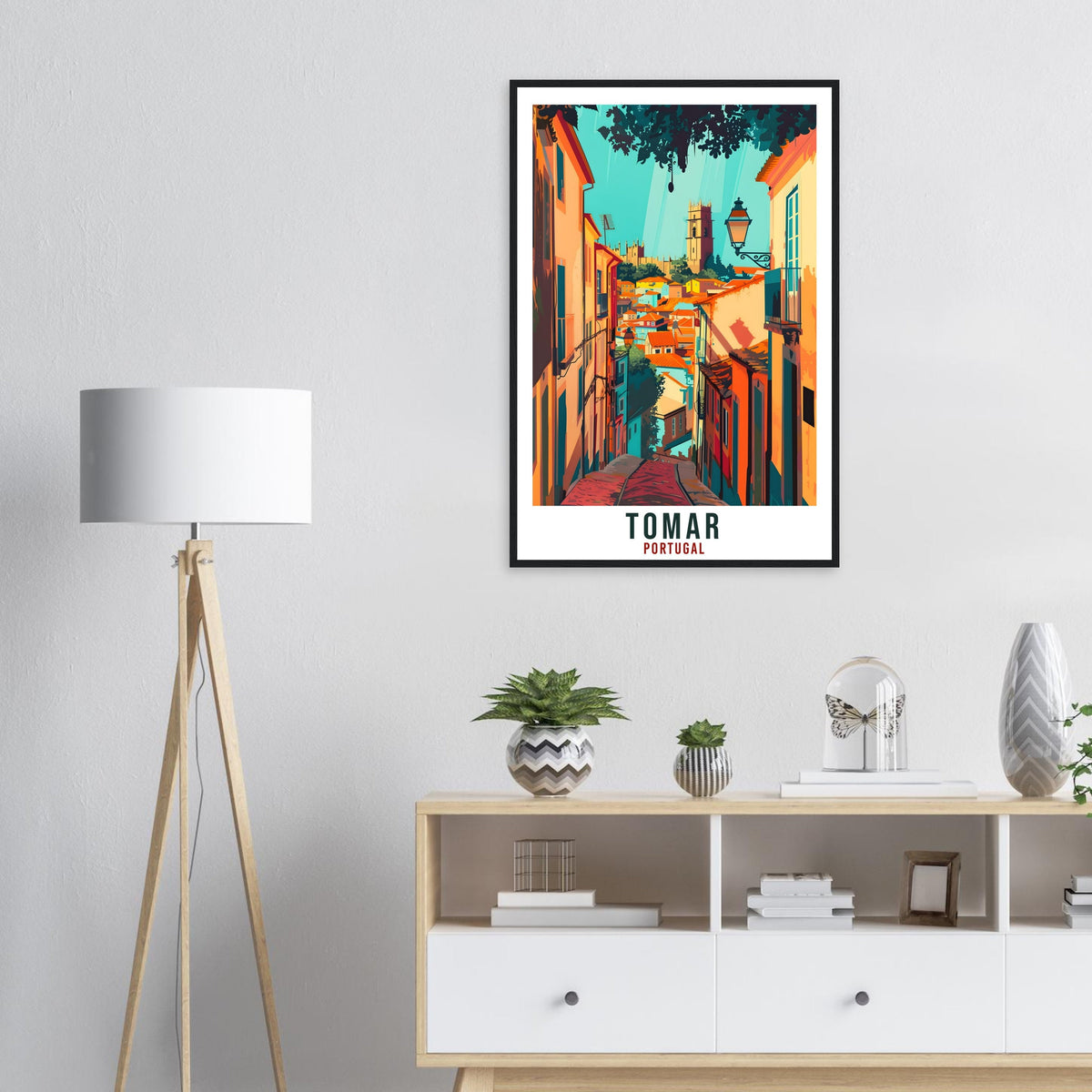 Tomar Travel Print Portugal Wall Art Wall Hanging Home Décor Tomar Gift Portugal Landmark Artwork Gift Tomar Portugal Holiday Travel Poster