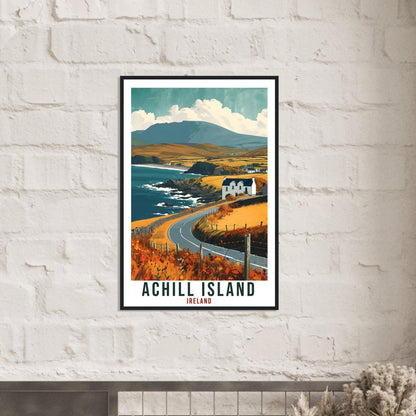 Achill Island Travel Print Ireland Home Decoration Wall Art Gift Wall Hanging Art Lover Irish Artwork Ireland Achill Island Travel Poster