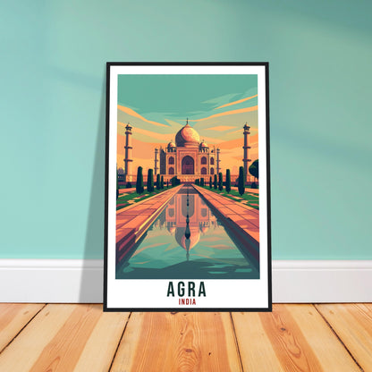 Agra Taj Mahal Travel Print India Home Decoration Wall Art Gift Wall Hanging Art Lover Indian Artwork India Agra Taj Mahal Travel Poster
