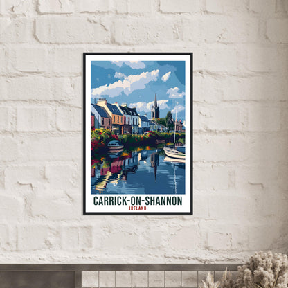 Carrick-On-Shannon Travel Print Ireland Wall Art Wall Hanging Home Décor Gift Art Lovers Irish Leitrim Artwork Gift Ireland Travel Poster