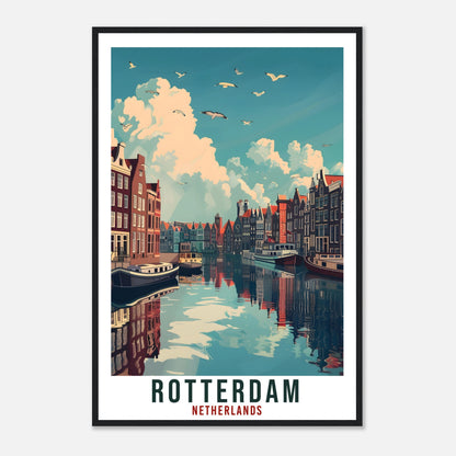 Rotterdam Travel Print Holland Wall Art Wall Hanging Home Décor Rotterdam Gift Art Lovers Dutch Artwork Gift The Netherlands Travel Poster
