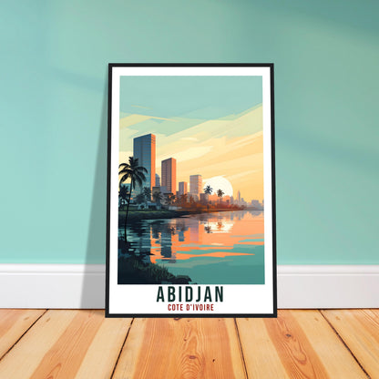 Abidjan Cote D'Ivoire Travel Print Wall Art Wall Hanging Home Décor Abidjan Gift Art Lovers Cote D'Ivoire Artwork Gift Print African Poster